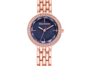 Authentic JUICY COUTURE Women SS IP Rose Gold Quartz Elegant Watch  – JUICY COUTURE