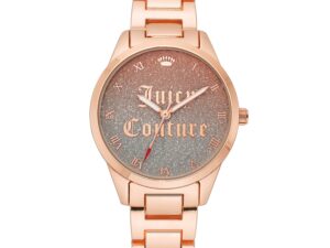 Authentic JUICY COUTURE Women SS IP Rose Gold Quartz Designer Watch  – JUICY COUTURE