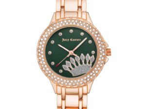 Authentic JUICY COUTURE Women SS IP Rose Gold Quartz Elegant Watch  – JUICY COUTURE