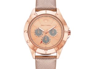 Authentic JUICY COUTURE Women SS IP Rose Gold Quartz Designer Watch  – JUICY COUTURE