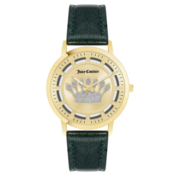 Authentic JUICY COUTURE Women SS IP Gold Quartz Designer Watch  - JUICY COUTURE