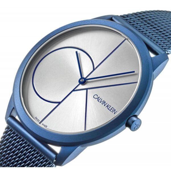 Authentic CK Calvin Klein Women 35 mm SS IP Blue Quartz Top-Quality Wristwatch  - CALVIN KLEIN - Image 3