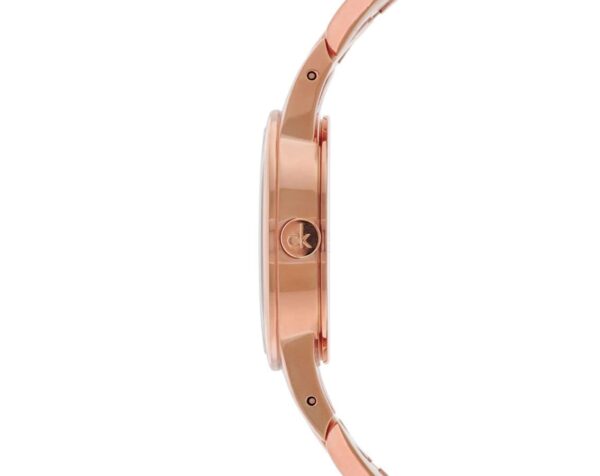 Authentic CK Calvin Klein Women 28 mm SS PVD Rose gold Quartz Exclusive Wristwatch  - CALVIN KLEIN - Image 3