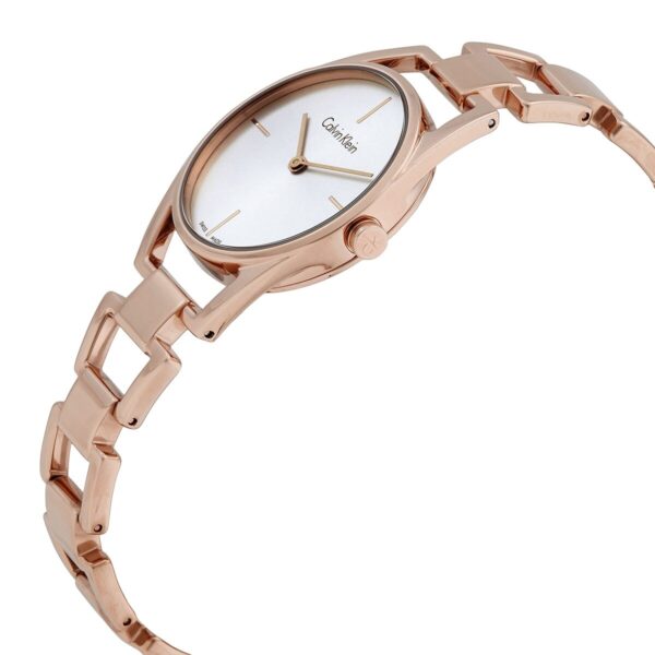 Authentic CK Calvin Klein Women 30 mm SS IP Rose Gold Quartz Top-Quality Wristwatch  - CALVIN KLEIN - Image 3