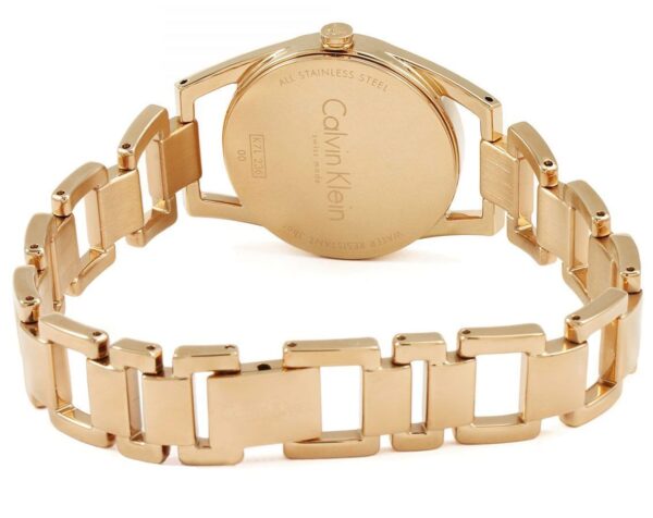 Authentic CK Calvin Klein Women 30 mm SS IP Rose Gold Quartz Top-Quality Wristwatch  - CALVIN KLEIN - Image 4