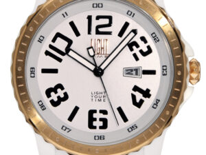 Authentic LIGHT TIME Men 48 mm Polycarbonate Quartz Designer Wristwatch  – LIGHT TIME