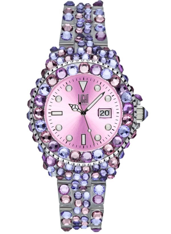 Authentic LIGHT TIME Women 35 mm Polycarbonate Quartz Designer Wristwatch  - LIGHT TIME