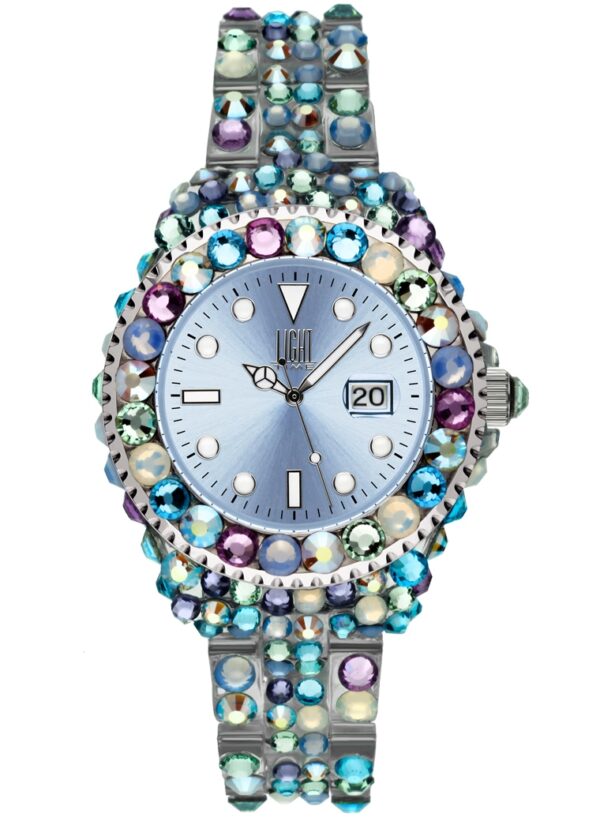 Authentic LIGHT TIME Women 35 mm Polycarbonate Quartz Designer Wristwatch  - LIGHT TIME