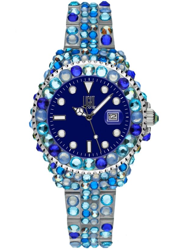 Authentic LIGHT TIME Women 35 mm Polycarbonate Quartz Designer Wristwatch  - LIGHT TIME