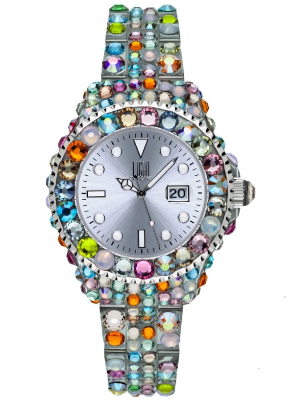 Authentic LIGHT TIME Women 35 mm Polycarbonate Quartz Designer Wristwatch  - LIGHT TIME