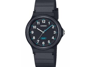 Authentic CASIO COLLECTION & VINTAGE Women 31 mm Resin Quartz Designer Wristwatch  – CASIO TIMELESS COLLECTION POP – BIO RESIN STRAP – BLACK