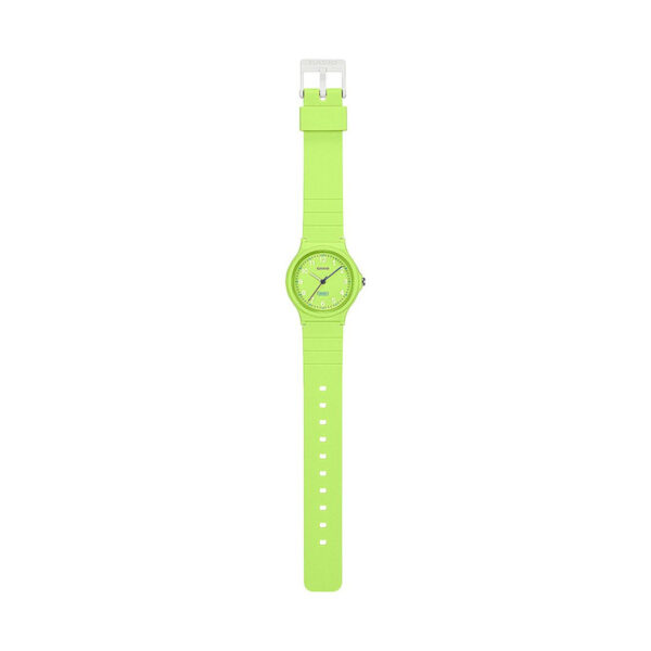 Authentic CASIO COLLECTION & VINTAGE Women 31 mm Resin Quartz Designer Wristwatch  - CASIO TIMELESS COLLECTION POP - BIO RESIN STRAP - GREEN - Image 2