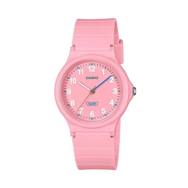 Authentic CASIO COLLECTION & VINTAGE Women 31 mm Resin Quartz Designer Wristwatch  - CASIO TIMELESS COLLECTION POP - BIO RESIN STRAP - PINK