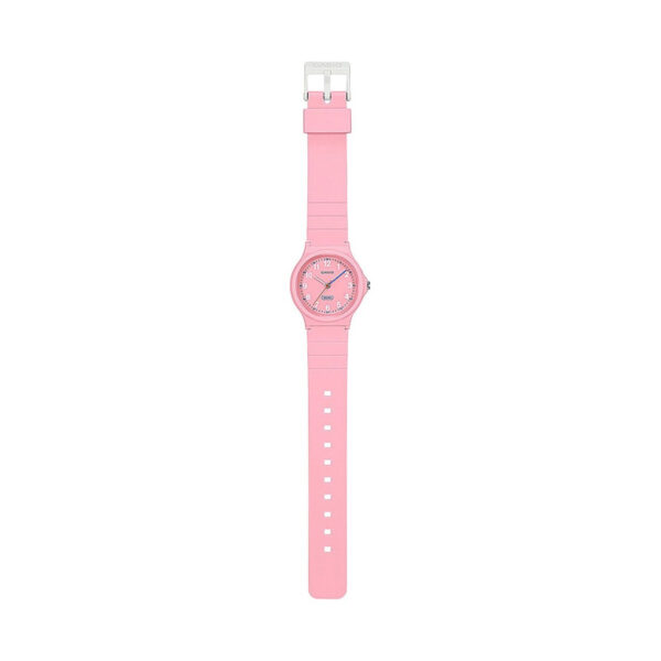 Authentic CASIO COLLECTION & VINTAGE Women 31 mm Resin Quartz Designer Wristwatch  - CASIO TIMELESS COLLECTION POP - BIO RESIN STRAP - PINK - Image 4