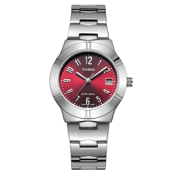 Authentic CASIO COLLECTION & VINTAGE Women 25 mm Stainless Steel Quartz Designer Wristwatch  - CASIO ENTICER LADY