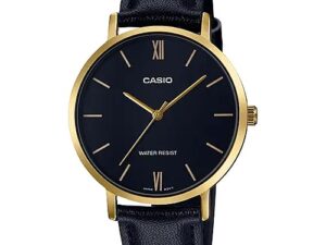 Authentic CASIO COLLECTION & VINTAGE Women 34 mm SS IP Gold Designer Wristwatch  – CASIO COLLECTION LADY