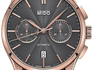 Authentic MIDO Men 42 mm SS IP Rose Gold Luxurious Wristwatch  – Sapphire Glass – MIDO