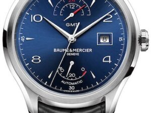 Authentic BAUME&MERCIER Men Stainless Steel Luxurious Wristwatch  – Sapphire Glass – BAUME&MERCIER