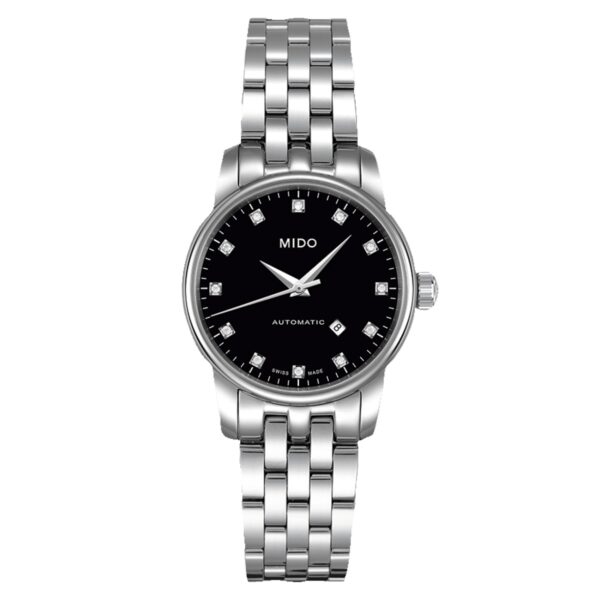 Authentic MIDO Women 29 mm Stainless Steel High-end Wristwatch  - Diamond Indexes Dial - Sapphire Glass - MIDO