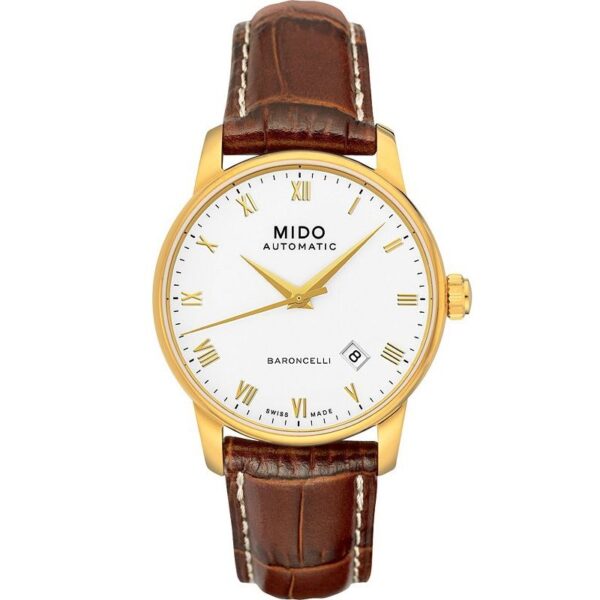 Authentic MIDO Men 38 mm SS IP Gold High-end Wristwatch  - Sapphire Glass - MIDO