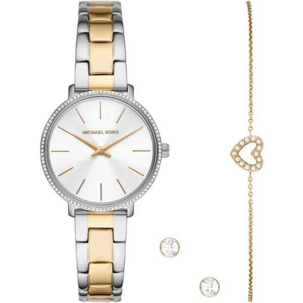 Authentic MICHAEL KORS Women 32 mm Stainless Steel Quartz Top-Quality Wristwatch  - MICHAEL KORS