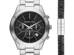 Authentic MICHAEL KORS Men 44 mm Stainless Steel Quartz Top-Quality Wristwatch  – MICHAEL KORS