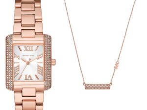 Authentic MICHAEL KORS Women 33 mm SS IP Rose Gold Quartz Top-Quality Wristwatch  – MICHAEL KORS