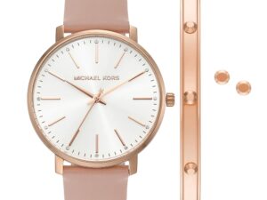 Authentic MICHAEL KORS Women 38 mm SS IP Rose Gold Quartz Top-Quality Wristwatch  – MICHAEL KORS