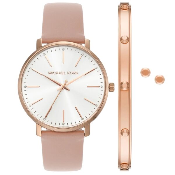 Authentic MICHAEL KORS Women 38 mm SS IP Rose Gold Quartz Top-Quality Wristwatch  - MICHAEL KORS