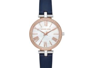 Authentic MICHAEL KORS Women 34 mm SS IP Rose Gold Quartz Elegant Wristwatch  – MICHAEL KORS