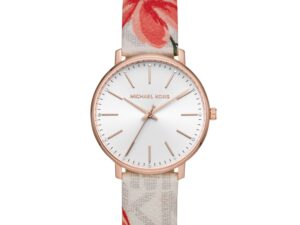 Authentic MICHAEL KORS Women 38 mm SS IP Rose Gold Quartz Elegant Wristwatch  – MICHAEL KORS