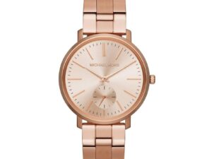 Authentic MICHAEL KORS Women 38 mm SS PVD Rose gold Quartz Top-Quality Wristwatch  – MICHAEL KORS