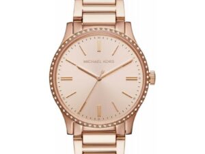 Authentic MICHAEL KORS Women 38 mm SS IP Rose Gold Quartz Top-Quality Wristwatch  – MICHEAL KORS