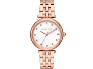 Authentic MICHAEL KORS Women 34 mm SS IP Rose Gold Quartz Top-Quality Wristwatch  – MICHAEL KORS