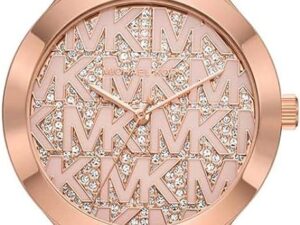 Authentic MICHAEL KORS Women 38 mm SS IP Rose Gold Quartz Top-Quality Wristwatch  – MICHAEL KORS