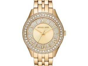 Authentic MICHAEL KORS Women 38 mm SS IP Gold Quartz Top-Quality Wristwatch  – MICHAEL KORS