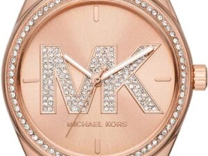 Authentic MICHAEL KORS Women 40 mm SS IP Rose Gold Quartz Top-Quality Wristwatch  – MICHAEL KORS