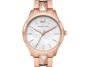 Authentic MICHAEL KORS Women 38 mm SS PVD Rose gold Quartz Top-Quality Wristwatch  – MICHAEL KORS