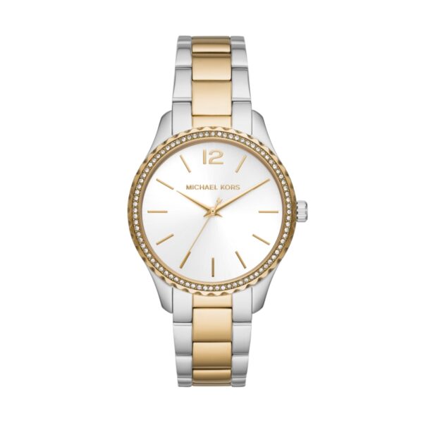 Authentic MICHAEL KORS Women 38 mm Stainless Steel Quartz Elegant Wristwatch  - MICHAEL KORS