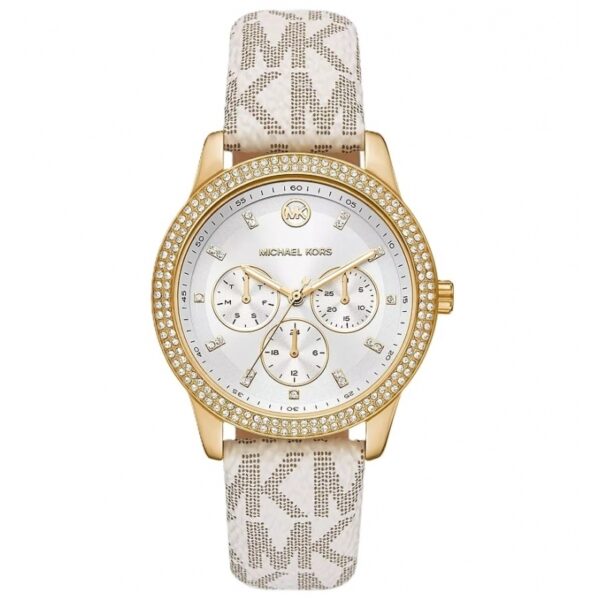 Authentic MICHAEL KORS Women 40 mm SS IP Gold Quartz Top-Quality Wristwatch  - MICHAEL KORS