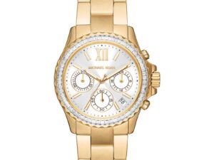 Authentic MICHAEL KORS Women 36 mm SS IP Gold Quartz Exclusive Wristwatch  – MICHAEL KORS