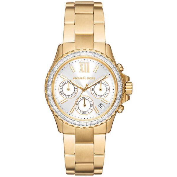 Authentic MICHAEL KORS Women 36 mm SS IP Gold Quartz Exclusive Wristwatch  - MICHAEL KORS