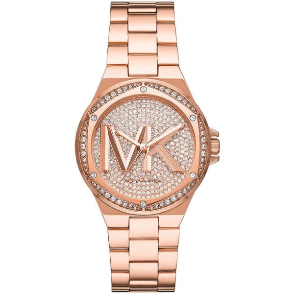 Authentic MICHAEL KORS Women 37 mm SS IP Rose Gold Quartz Top-Quality Wristwatch  - MICHAEL KORS