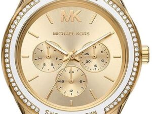 Authentic MICHAEL KORS Women 38 mm SS IP Gold Quartz Top-Quality Wristwatch  – MICHAEL KORS