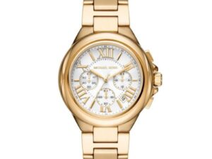 Authentic MICHAEL KORS Women 43 mm SS IP Gold Quartz Top-Quality Wristwatch  – MICHAEL KORS