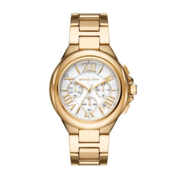 Authentic MICHAEL KORS Women 43 mm SS IP Gold Quartz Top-Quality Wristwatch  - MICHAEL KORS