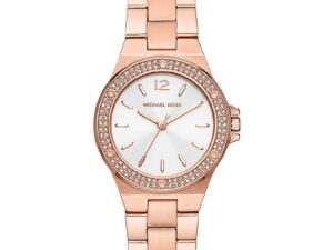 Authentic MICHAEL KORS Women 33 mm SS IP Rose Gold Quartz Top-Quality Wristwatch  – MICHAEL KORS