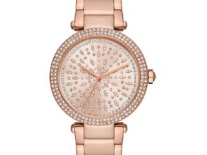 Authentic MICHAEL KORS Women 39 mm SS IP Rose Gold Quartz Top-Quality Wristwatch  – MICHAEL KORS