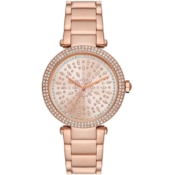 Authentic MICHAEL KORS Women 39 mm SS IP Rose Gold Quartz Top-Quality Wristwatch  - MICHAEL KORS