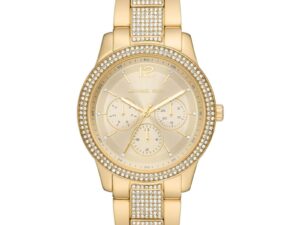 Authentic MICHAEL KORS Women 40 mm SS IP Gold Quartz Exclusive Wristwatch  – MICHAEL KORS